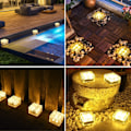 Miniatyrbilde 5 av 5: 4 Vanntette Solcelle-Jordlamper, 8 Lysmoduser LED So