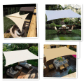 Miniatyrbilde 5 av 5: 2x3 m solseil Beige rektangulær utendørs hagemarkise anti-UV