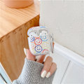 Miniatyrbillede 4 af 5: Sød Transparent Airpod 2/1 Etui med nøglering, Cartoon Smiley P
