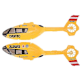 Miniatyrbillede 1 af 5: YXZNRC F06 2.4G 6CH RC Helikopter Reservedele Gul Canopy