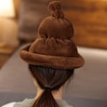 Miniatyrbillede 3 af 3: ##/Huer til mænd og kvinder 1 stk brun én størrelse smiley##/