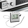 Miniatyrbilde 4 av 6: ##/1 stk Digitalt Kjøkkentermometer med Sonde Stor LCD-skjerm Timer og Forhåndsinnstilt Temperaturtermometer for Baking Grill og Kjøtt##/