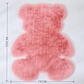 Miniatyrbilde 2 av 5: ##/Rosa teppe, myk, bjørnform, stue##/