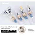 Miniatyrbillede 4 af 5: Bin-pin base 10 stk., Stik G4, GU3.5, G6.35, GY6.35, GX5.3, GU
