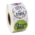 Pikkukuva 1 / 5: 500 kpl/rulla Tarrat Kraft-paperi Liima-tarrat Scrapbooking C&