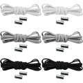 Miniatyrbilde 1 av 5: 6 Par Elastiske Skolisser med Metallspenne - Ingen Binding Elastiske Skolisser