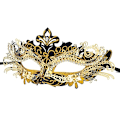 Miniatyrbild 2 av 5: Venetiansk mask (svart guld), för maskeradboll och kostym, för kvinnor