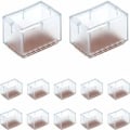 Miniatyrbild 2 av 5: 12-pack Rektangulära Silikon Stolsbensöverdrag för Stol/Bord/Soffa