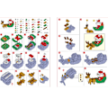 Miniatyrbillede 2 af 5: /#/Jule byggeklodser, 236Pcs Julemand og hjort/#/