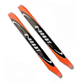 Miniatyrbild 2 av 5: 1 Par Fluorescerande Orange 700mm Kolfiber Huvudrotorblad för Align 700 SAB700 X7 RC Helikopter