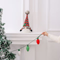 Miniatyrbillede 5 af 5: 1 stk Filtkugle Girland Sød Jule DIY Strikket Hængende Dekoration Dec