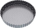 Grå 25 cm Non-Stick Lös Botten Räfflad Pajform/Quicheform
