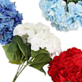 Miniatyrbillede 1 af 4: 2 Pak Kunstige Silke Hortensia Blomster - Til Blomsterbuketter, H
