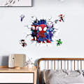Miniatyrbilde 3 av 6: 3D Effekt Klistremerke Spiderman Ultimate Veggklistremerke for Barn