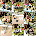 Miniatyrbillede 2 af 5: 3 stk./sæt Anime Figur Høj Simulation Dekorativ Mini Action Figur DIY Tilbehør til Have 3
