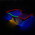 Miniatyrbild 4 av 5: ##/El Wire Rave Shutter LED-glasögon med blinkande LED-lampor för fester, EDM, Halloween##/