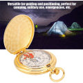 Miniatyrbild 5 av 5: 3n Mässing Bärbar Kompass Fickursstil Kompass med Ring K