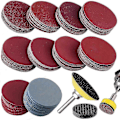 Miniatyrbild 1 av 4: Slipande skivor med dynor, 100-pack slippapper med svampdynor