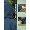 Miniatyrbild 4 av 4: ##/Lätt mackintosh poncho - marinblå, vattentätt poncho, andningsbart##/