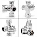 Miniatyrbillede 4 af 5: 3-vejs bruseaflederventil G1/2i, 3-vejs aflederventilkontakt til multifunktionel brusevandsseparatoradapter brusetilbehør