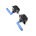 Miniatyrbillede 3 af 5: Forreste venstre højre kofanger forlygte vaskersprøjtedyse jet & clips til Saab 9-3 93 2003-2012 128039