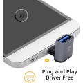 Pikkukuva 4 / 5: USB-C OTG-sovitin, USB 3.0 tyyppi-A naaras - USB tyyppi-C uros OTG