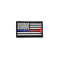 Miniatyrbilde 4 av 5: ##/18 broderte strykejern-på-merker med amerikanske flaggdesign##/