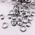 Pikkukuva 4 / 5: Grommet-silmukkapakkaus, 100 sarjaa silmukoita 12 mm, Pressuhuovan korjaus