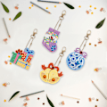 Miniatyrbild 3 av 5: ##/Diamantmålad Nyckelring Jul Kristalldiamant##/