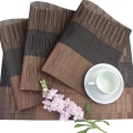 Miniatyrbilde 4 av 5: Plassmatter, Holdbare Plassmatter for Spisebord, Vaskbare Vevde Vinyl