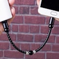 Miniatyrbild 4 av 5: Flätat armband i konstläder Micro USB Type-C Laddningskabel Data Synk Sladd Micro USB