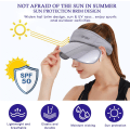 Miniatyrbillede 3 af 5: Dame Visor, Åndbar Anti-UV Visor Kasketter med Tilbageklappelig B