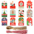 ##/96 stycken små julklappsetiketter##/