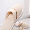 Miniatyrbild 3 av 5: 6 Par Tvättbara Återanvändbara Spa-tofflor Shoeless Hem Bulk Hotell
