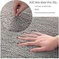 Miniatyrbillede 2 af 5: ##/Badeværelsesmåtte, Lille Kvartcirkel Rundt Brusebadsmåtte, Mikrofiber##/