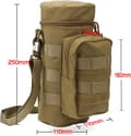 Taktisk Molle Vattenflaska Väska, Hydration Carrier Väska med Extra