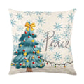 Miniatyrbillede 2 af 6: ##/(4 styk) 4 styk linned firkantede pudebetræk til julebed sofa##/