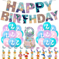 Miniatyrbild 2 av 5: 42-delad Sjöjungfru Dekorationssats, Sjöjungfru Tema Partyballonger, Me
