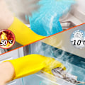 Miniatyrbild 4 av 5: /#/Återanvändbara hushållshandskar gula 1 st Gummi diskmaskiner handskar extra tjocka långa ärmar/#/