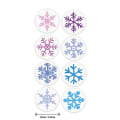 Miniatyrbillede 4 af 4: Snefnug Glædelig Jul Stickers Slikpose Konvolutter Forseglings Etiket Sticker Julegaver Æske Dekorationer qy757-100stk