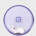 Miniatyrbillede 4 af 5: Lilla Hamster Løbehjul med Akryl Stativ, Løbehjul