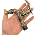 Miniatyrbild 5 av 5: 1/2 Tums Antik Mässing Väggmonterad Kran för Handfat, Tvättmaskin