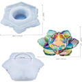 Miniatyrbillede 3 af 5: ##/Lotus Tealight Harpiksform, Silikonforme til Tealightlys, F##/