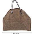 Miniatyrbillede 3 af 5: ##/Bærbar Canvas Indkøbspose Brændeopbevaring Organizer Pejs Adgang##/