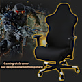 Miniatyrbild 3 av 5: Set med 4 gamingstolöverdrag med armstöd/ryggstöd för offi