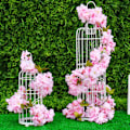 Miniatyrbilde 3 av 5: 18 Kirsebærblomst, Kunstige Kirsebærblomsterkrans Rattan Han