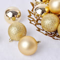 Miniatyrbild 3 av 5: ##/24 stycken gyllene julgranskulor 3 cm##/