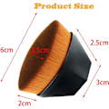Miniatyrbillede 1 af 5: 3 stk. Foundation Brush Petal Formet Base Makeup Brush, Til Ble