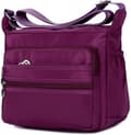 Nylon Oxford Messenger Taske (lilla), Kvinders Casual Canvas