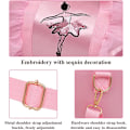 Miniatyrbillede 3 af 5: Pige Ballerina Taske Pink (Lang Gaze), Skuldertaske Messenger Sp
